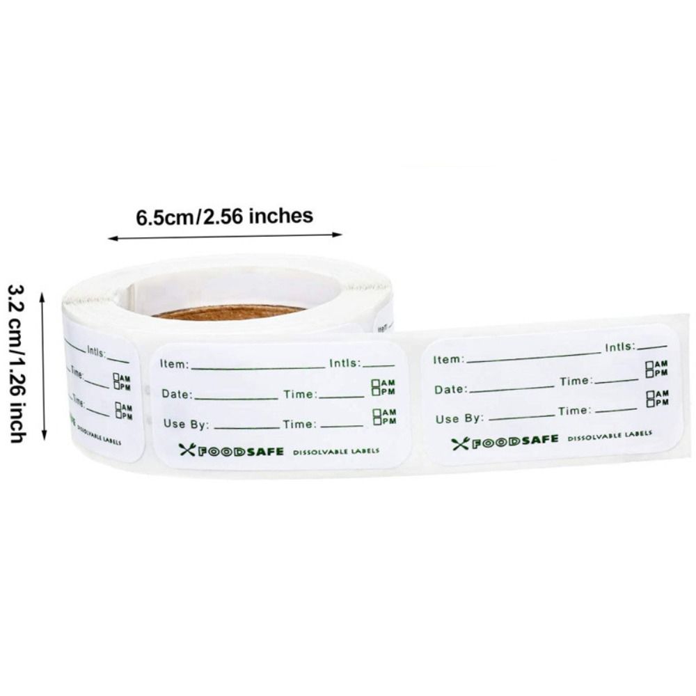 Dissolvable Food Labels 500 Labels Food Label Stickers High-quality