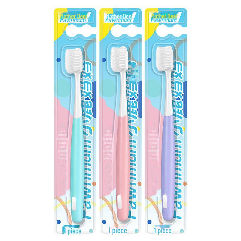 

«Мягкая зубная щетка для взрослых с мягкой щетиной для ухода за полостью рта»