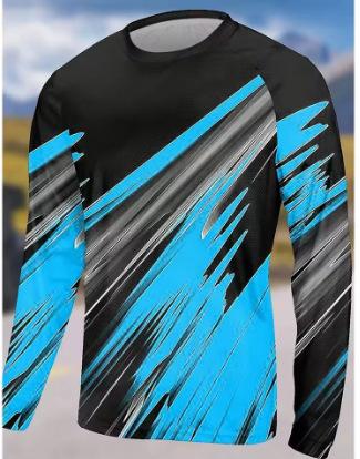 Fashion Men's Long Sleeve T-Shirt Outdoor Men's Running Top Fitness Top Quick-Drying Men's Clothing