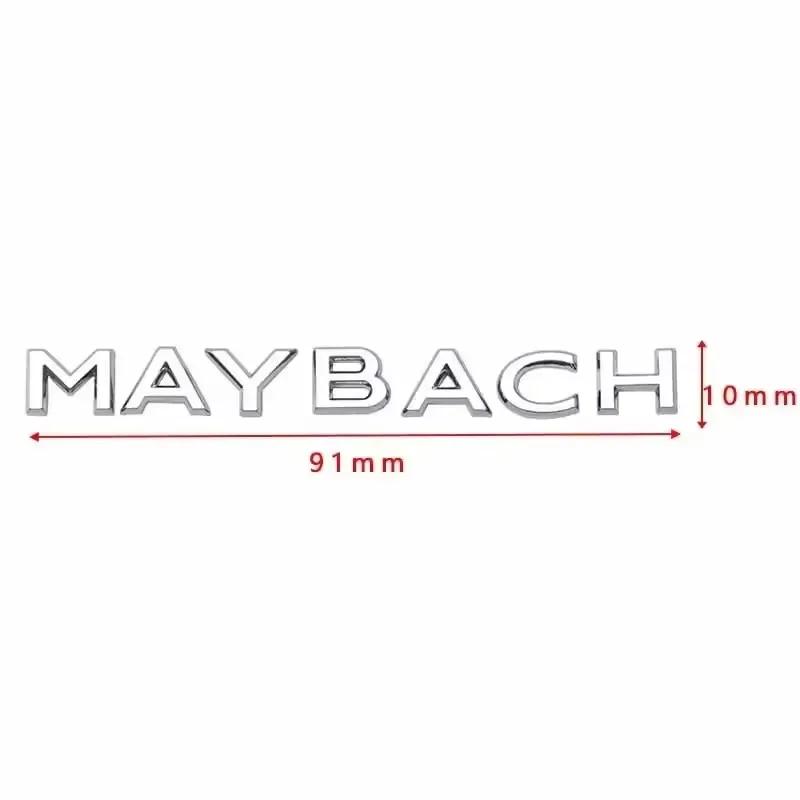 YEW1 MAYBACH 4MATIC AMG TURBO Letter Emblem Badge Interior Center Console Logo Car Styling Accessory 3D Sticker For Mercedes Benz1