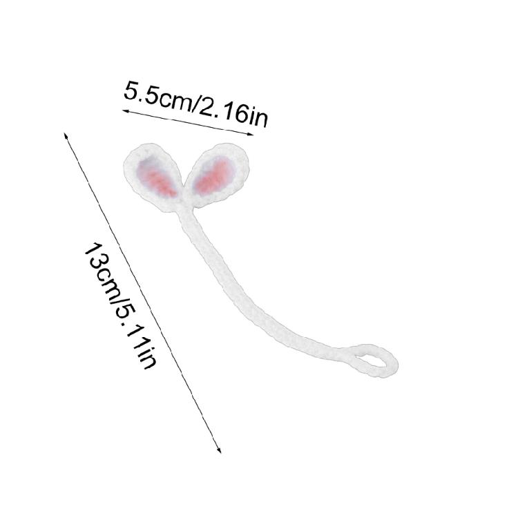 Creative Knitted Crochet Leaf Sprout Data Cable Straps Cute Headphone Accessory