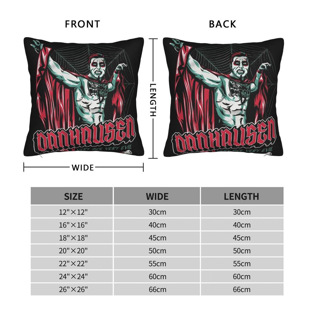 Danhausen Very Nice Very Evil Square Pillowcases Polyester Living Room  Cushion Cover Cute Decor Pillowcase 45*45