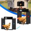 Automatic Chicken Coop Door, Solar Powered Aluminum Alloy with Light Sensor Timer Remote Control Anti Pinch Tech, for Home Farm Poultry