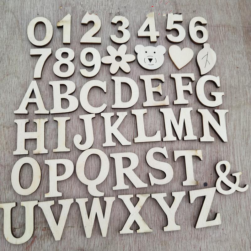 Self-sticking Wooden 0-9 Numbers Embellishments 30mm Scrapbooking Card Making Craft DIY