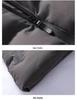 Men's Hooded Cotton-Padded Jacket for Autumn/Winter - Thick, Solid Color, Large Size Casual Wear