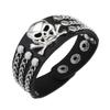 Bracciale Teschio Gioielli per Mano in Metallo Design Unici alla Moda per Amanti della Musica Rock Mostrando Personalità e Moda