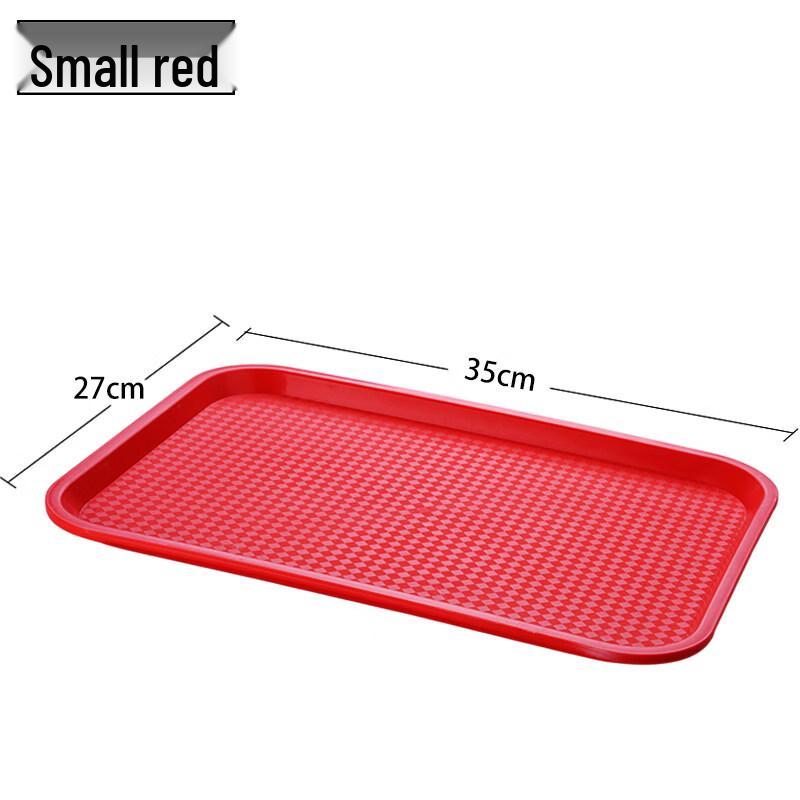 Jingbaodi Small Red Plastic Serving Tray Set