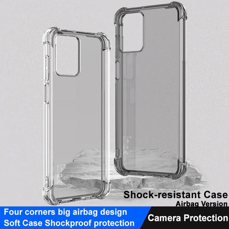 IMAK For Motorola Moto G73 5G Anti-Yellowing Airbag Cushion Design Phone Cover Clear TPU Phone Case