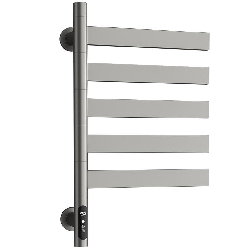 Stainless Steel Towel Bars Intelligent Heating Towel Bars Bathroom Drying Storage Rack Modern Multifunctional Storage Rack