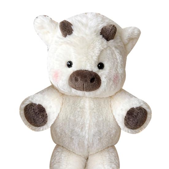 Running Highland Cow Plush Toy 45cm Cute Stuffed Animal Panda Huggable Pillow Birthday Gift for Kids Adults Home Office Decor