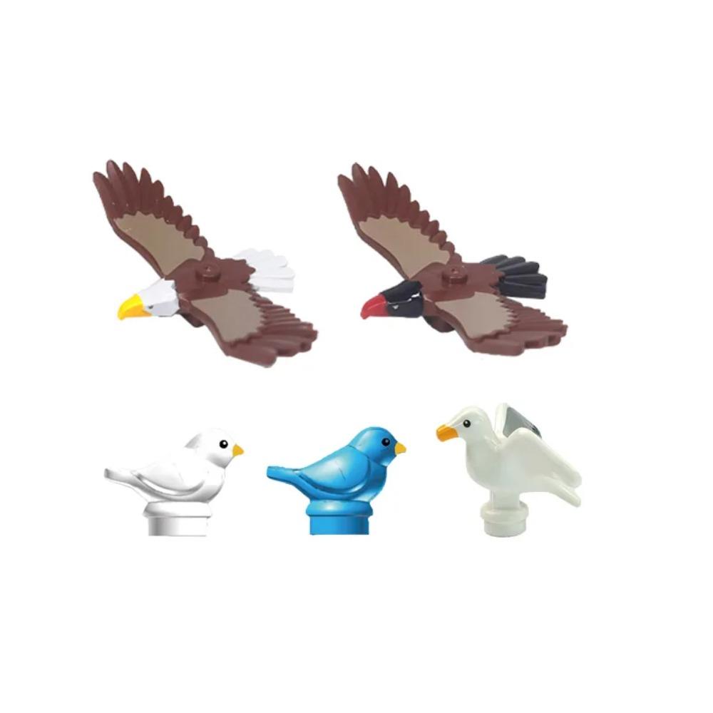 MOC City Animal Building Block Model Character Farm Accessories Goose Pig Dog Orangutan Cheetah Shark Zoo Brick Toy Gifts X014