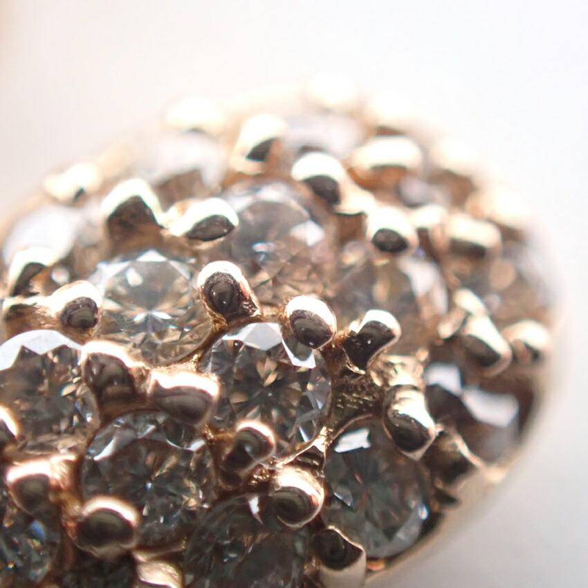 [Used] K18 Diamond Heart Pendant Top / J55-40
