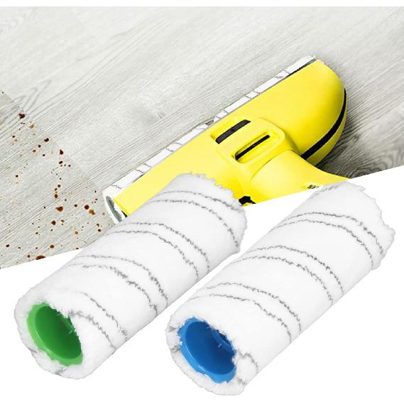 Replacement Brush Roller, Microfiber Efficient Washable Hard Floor Cleaner Roller Low Noise for Karcher FC3 FC3D FC5 FC5D FC7