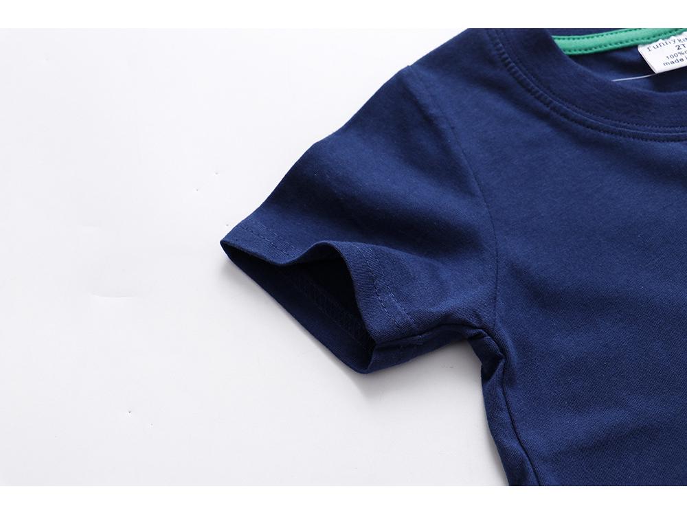 Summer Boys' Cotton Short-Sleeve T-Shirt - European & American Style