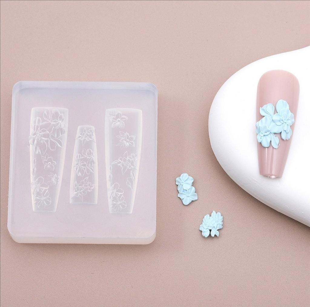 Flower Resin Molds Resin Nail Art Decorations Mold Jewelry Casting Mold for Epoxy Earring Necklace Pendant Resin Crafts