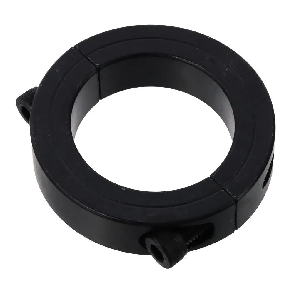 Carbon Steel Shaft Collars Black Inner Diameter 6-55mm Double Split Clamping Collar Hole Retaining Clamp Industrial Automation