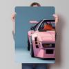 Pink Sports Car Tin Plaque Poster Customized Wall Art Retro Vintage Metal Signs for Room Bedroom Decoration At Home Decor Items