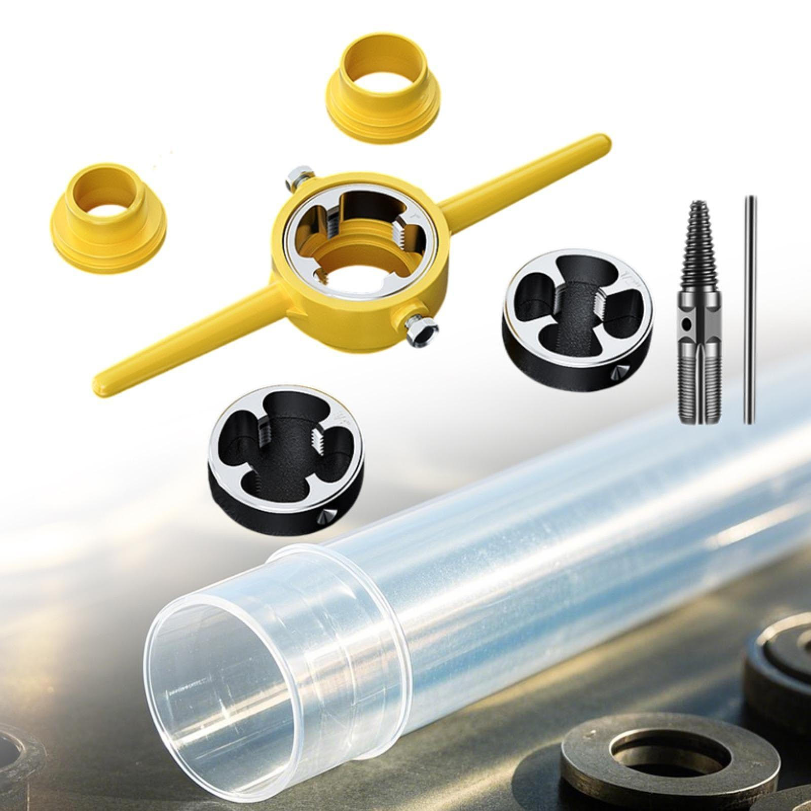 

Набор для извлечения винтов из ПВХ-труб 1/2 3/4 1 NPT Die Многофункциональный профессиональный болт 0.5 inch Extractor