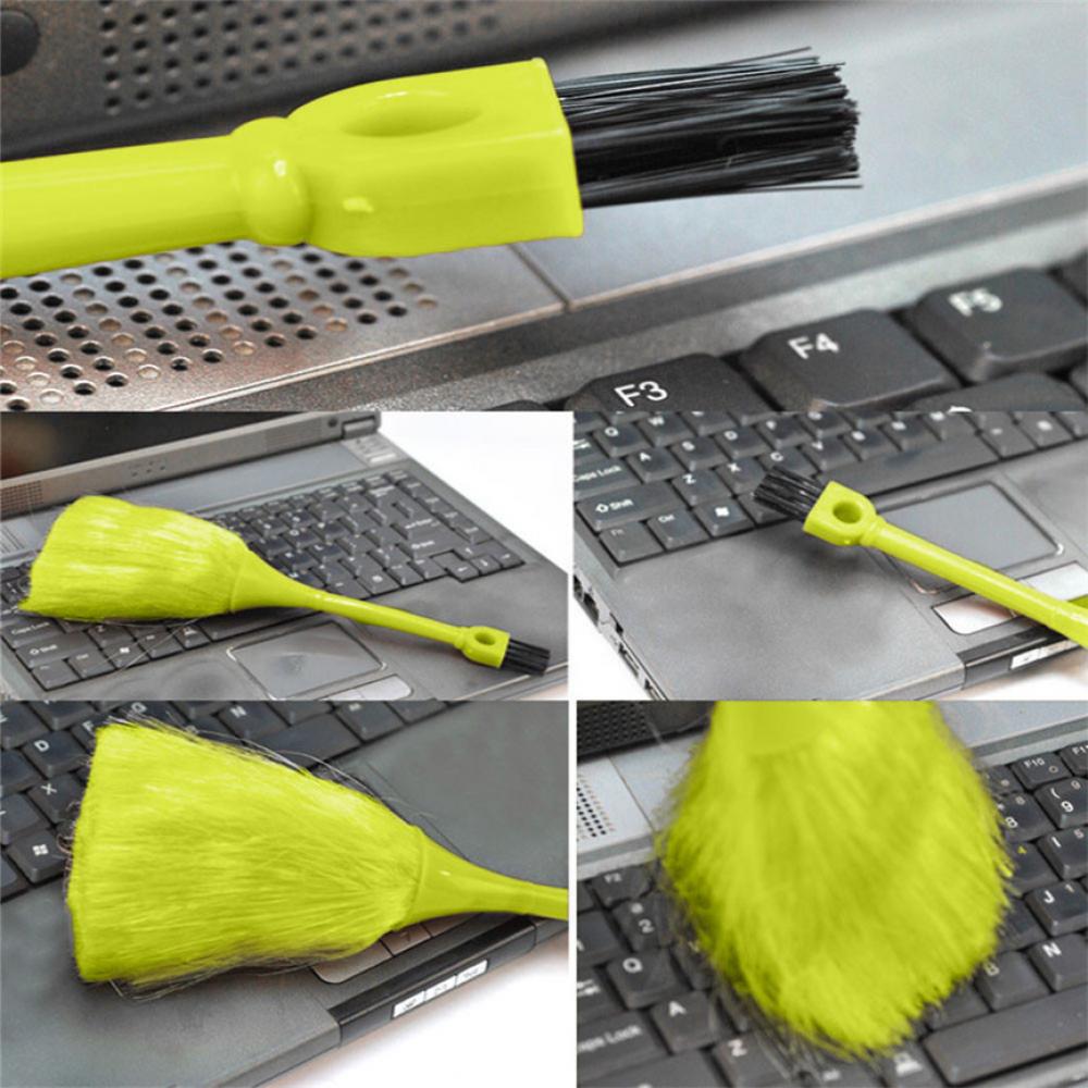 1Pcs Multi-Function Keyboard Computer Cleaner Anti-Static Dust Brush Desktop Sweeper Car Dashboard Duster Broom Cleaning Brush