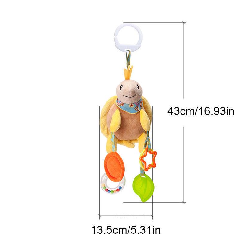 Cartoon Tier Rasseln Mobile Kaninchen Bär Plüsch Puppe Beschwichtigen Spielzeug Kinderwagen Hängen Spielzeug