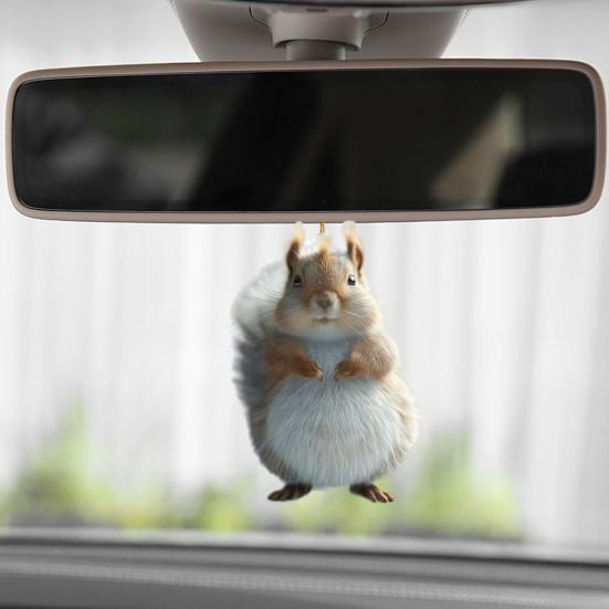 Милая белка акриловый кулон подвесное украшение с шнурком очаровательное животное — фото 9