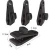 10Pc Camping Tent Clips Crocodile Windproof Tarp Clamps Rotate Jaw Grip Tarpaulin Fixing Snaps Outdoor Canopy Awning Accessories
