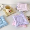Ins Simple Fabric Coaster Tea Fashion Sweet Cream Color Insulation Pad Desktop Decorative Cup Mat Home Decor Gifts