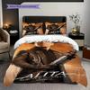 Alita Battle Angel Futuristic Warrior Three-piece set (1 * duvet cover + 2 * pillowcase, without core) 2D Flat Christmas birthday gift