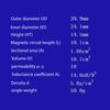 T157-2 Iron Ferrite Toroid Cores 40*24*14.5 Mm For Inductors Iron Powder Core Red Ring Low Permeability
