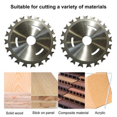 Schneidmesser, doppelseitig, schnelle, präzise Schnitte, superscharfes 4-Zoll-40T-Schneidmesser aus Hartmetall-Metalllegierung, Zimmerei