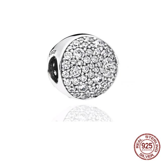 925 Sterling Silber Funkelnde Schneeflocken-Herzen, quadratische Charm-Perlen, passend für Original-Fasion-Armbänder, Schmuck, Geschenk