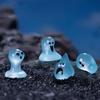 50pcs Cartoon Halloween Luminous Water Elf Figurine Waterdrop Statue Toy  Micro Landscape Ornaments