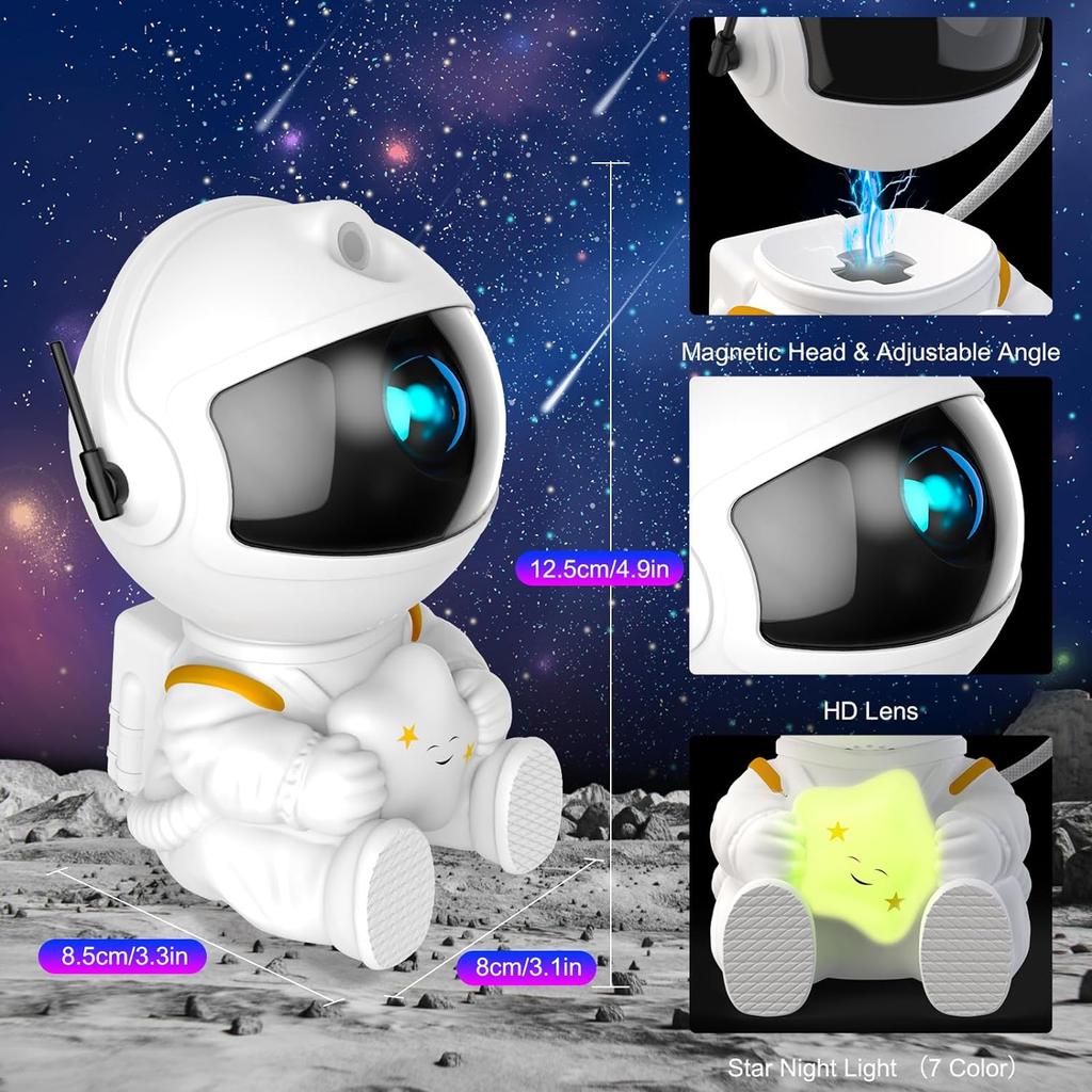 Astronaut Projector LED Night Light Starry Sky Porjectors Lamp with Remote Control for Bedroom Desktop Decoration Birthday Gifts
