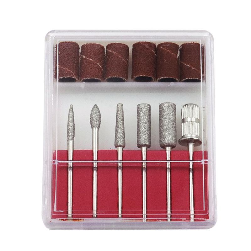 

12 шт. Наждачные кольца для ногтей, Полировальная головка, Комбинация для полировки ногтей, Аппаратная гальванизированная алмазная полировальная палочка для ногтей