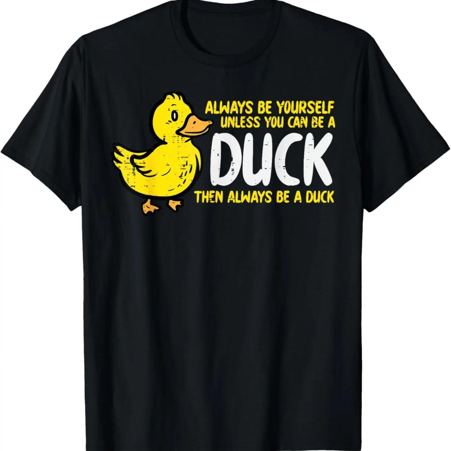 

Always Be Yourself Unless Duck Funny Women Men Kids Youth T-Shirt S чёрный
