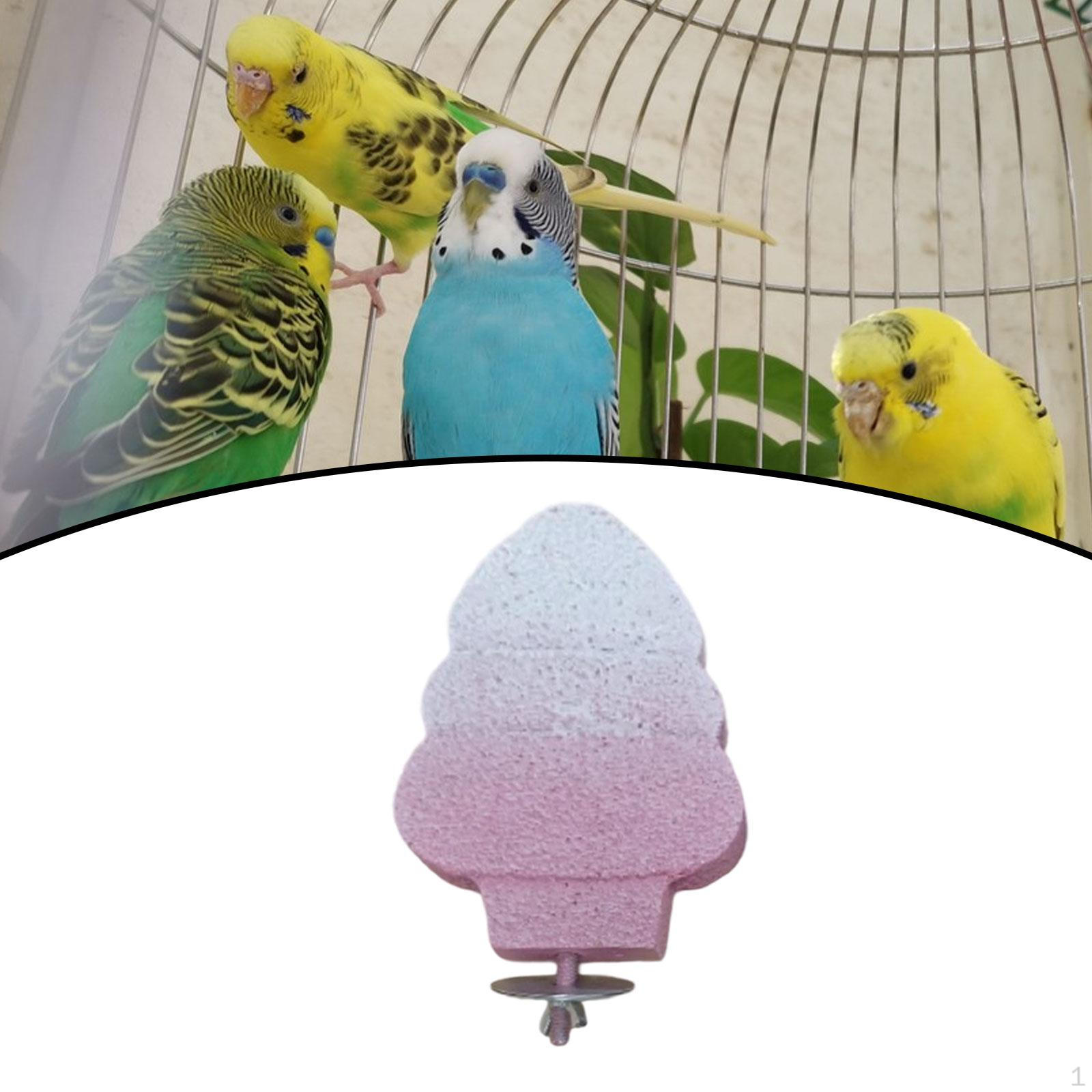 

Подставка-жердочка для птиц, игрушка для стачивания когтей, декоративная, аксессуары для клетки, держатель для попугая розовый