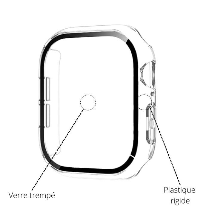 Case Compatible with Watch 46mm Series 11 - Rigid Protection Transparent Case Tempered Glass Screen Phonillico®