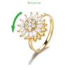 Fidget Spinner Ring for Women, Minimalist Fashion Rotatable Ring, INS Trend Light Luxury Cool Style Jewelry