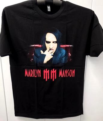MARILYN MANSON T-Shirt Goth Rock Alt Metal Tee Herren GRÖSSE L Schwarz Neu