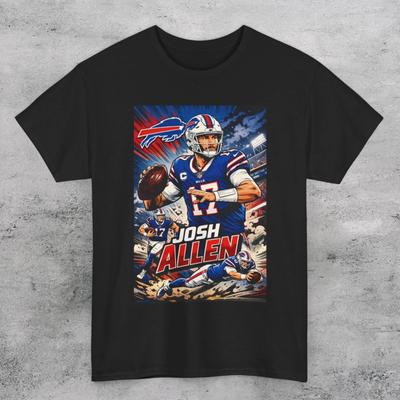 Josh Allen Kunst STIL UNISEX T-Shirt Bills Football T-Shirt