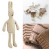 10inch Lovely Stuffed Rabbit Toy/ Dress Up Clothes Sweater Pants DIY Roleplay Dress Up Rabbit Game Stuffed Animal