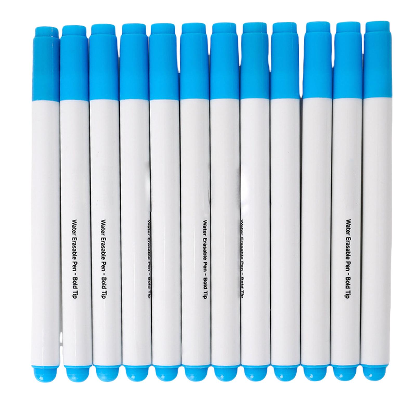 

12 шт. Смываемые тканевые маркеры Стираемые швейные маркеры Водорастворимая ручка Маркер для ткани Швейные принадлежности для квилтинга B