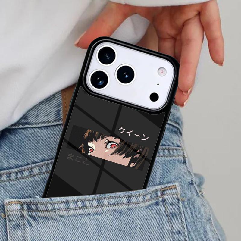 Japanese Anime Aesthetic Eye Phone Case for iPhone 16e 15 14 13 12 17 Pro Max Plus Air 17pro Cover Coque