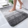 Gradient Plush Simple Floor Mat Bathroom Use To Water Absorption And Slip Anti