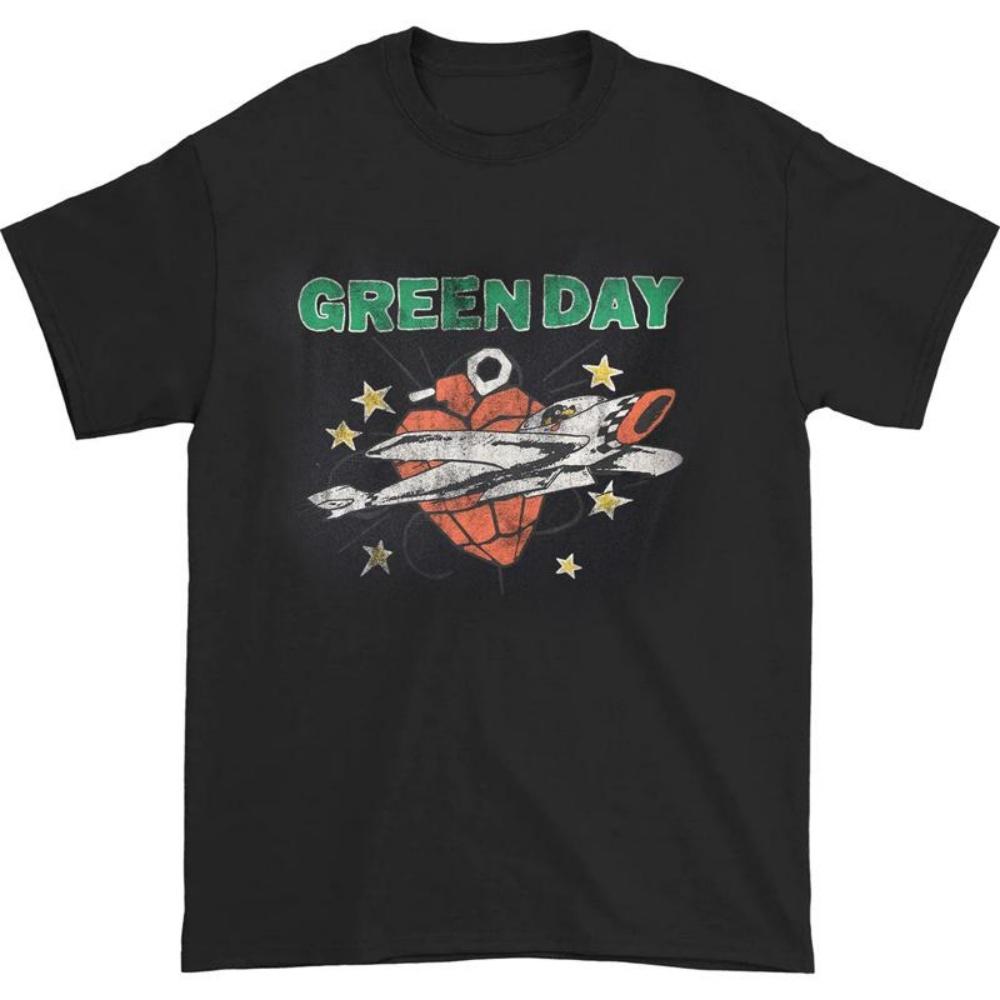 

Нова літня футболка Green Day Band Rock Streetwear з коротким рукавом для чоловіків і жінок, панк, бавовняний одяг, класична футболка Хараджуку XXXXXL чорний