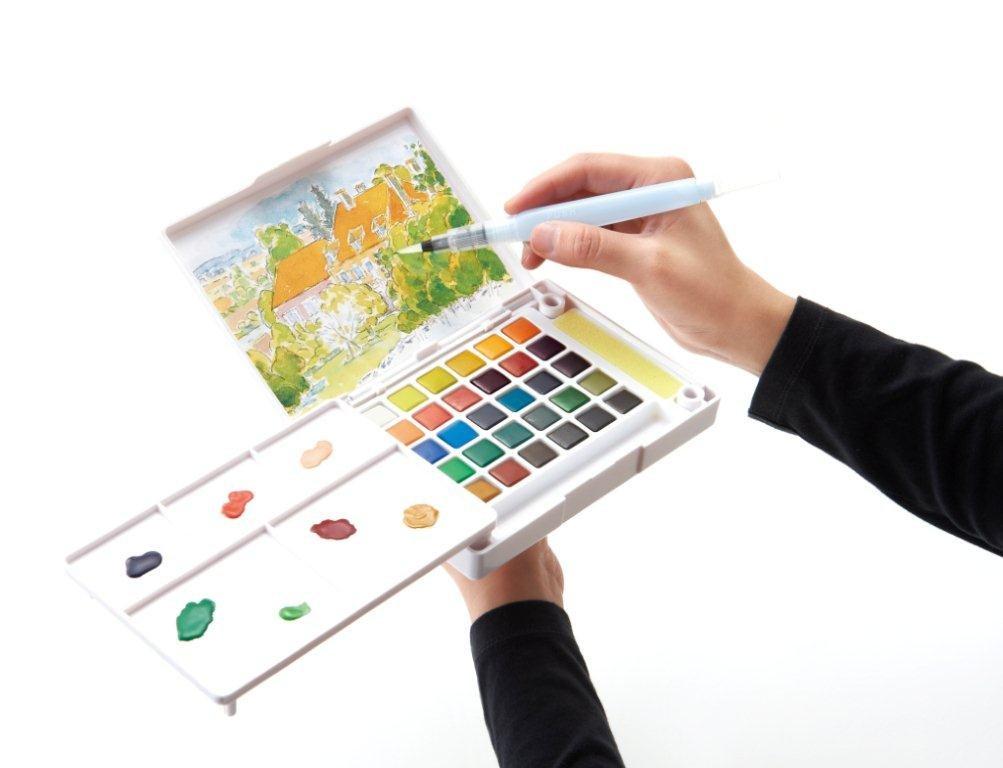 Sakura Crepas Paint Solid Watercolor Petit Color 36 Colors NCW-36H