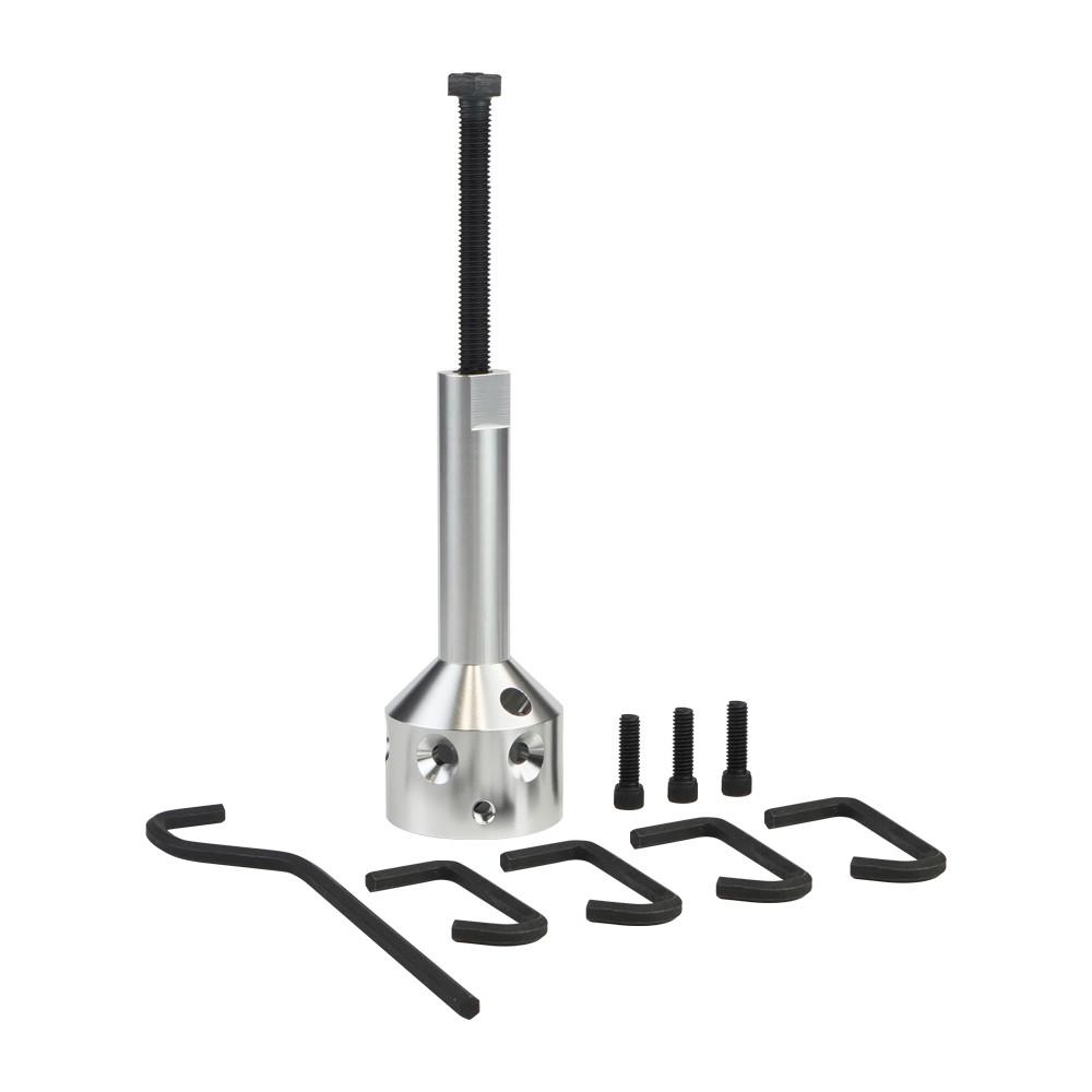 

UP-1 Ultimate Hub Fan Blade Blower Wheel Puller для 5/8 ременного привода и 1/2 или меньше валов двигателя с прямым приводом, алюминий серебряный