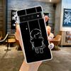 Couple Cartoon Aesth sun moon Phone Case For Google Pixel 9 8 7 6 Pro XL 8A 7A 6A 5 4 5A 4A 3A XL 5G soft Clear TPU Cover