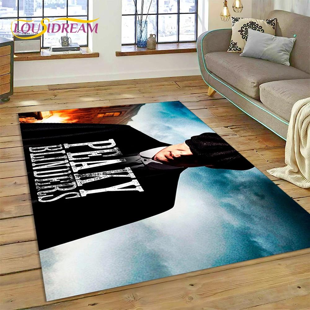 3D P-Peaky Blinders Tommy Shelby HD Carpet Rug for Bedroom Living Room Home Sofa Decoration,Children Game Large Decor Floor Mat