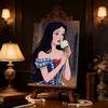 Disney Snow White Pearl Canvas Wall Decor Set 5D Pearl Jigsaw Puzzle Embroidered Home Decoration Handmade Gift